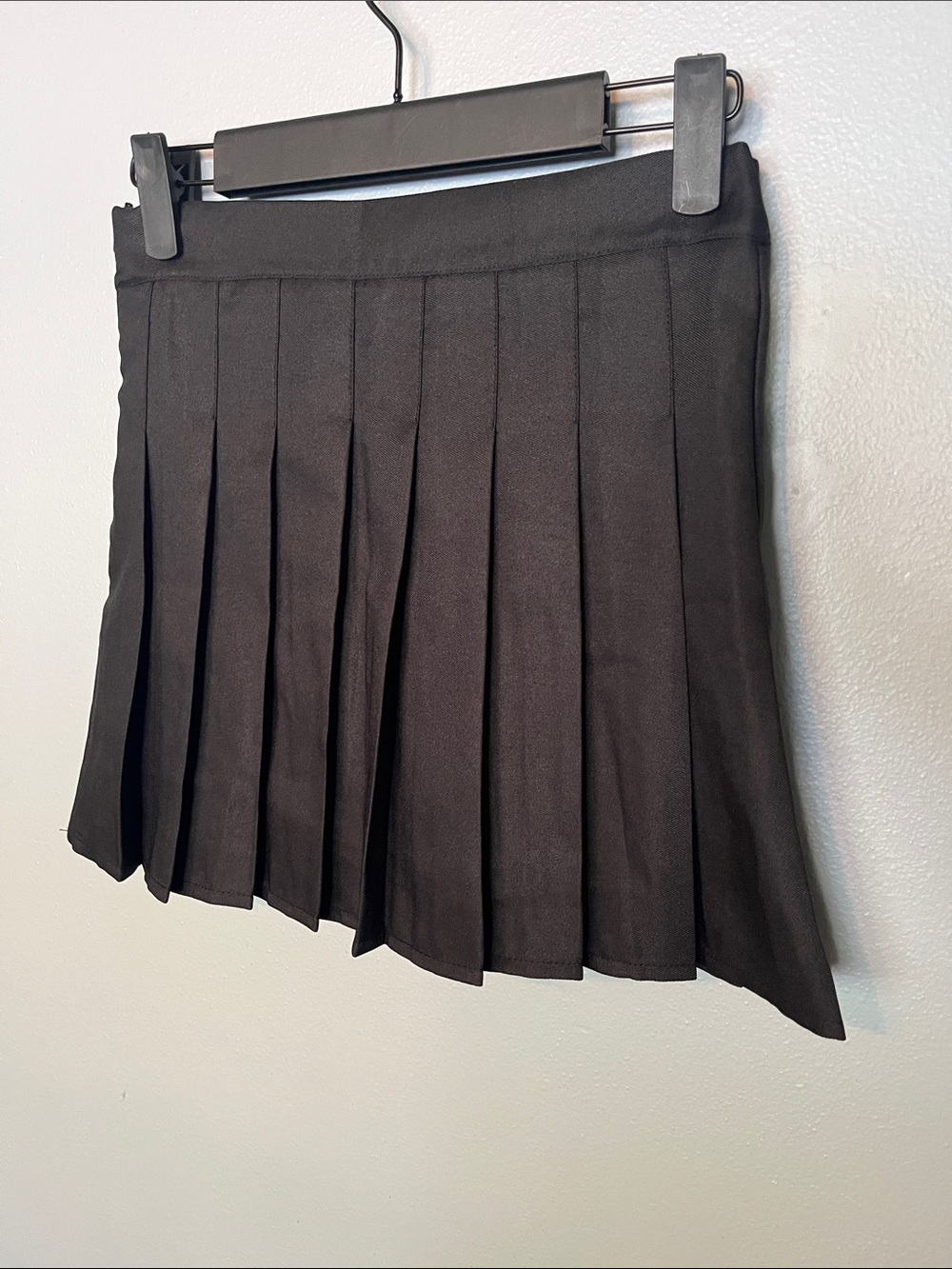 Girls' Black Pleated School Skirt
